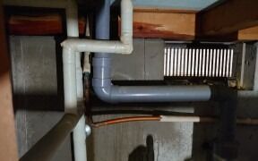 洗面所 水漏れ 配管交換工事