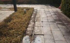神戸市 集会所 床石張り直し工事