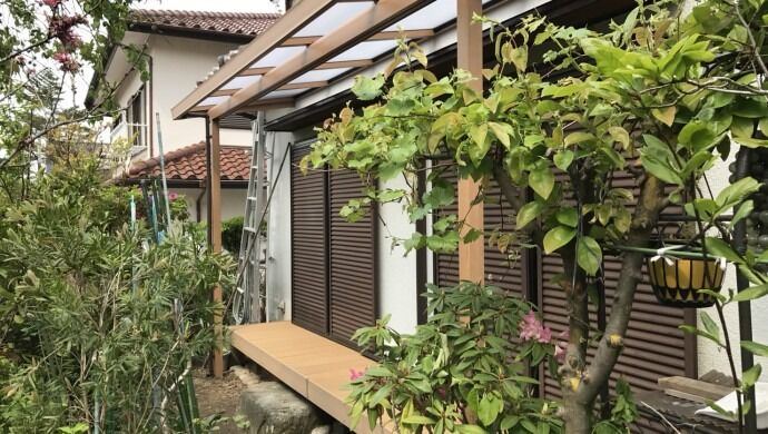 西宮市 N様邸 濡れ縁・テラス取付