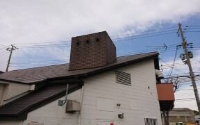 神戸市中華料理 楽民酒家様邸 ブリキ煙突交換工事